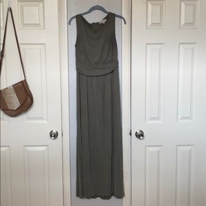 Green maxi dress